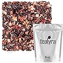 Tealyra Pina Colada Cocktail Tea - Coconut Hibiscus Fruit - Herbal & Fruity Loose Leaf - Caffeine-Free - Hot & Iced - Vitamins Rich - All Natural