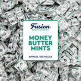 Money Buttermints Individually Wrapped, 100 Pieces | Creamy Mint Candy for Casino Party Favors, Trade Show Giveaways & Money Candy Gifts | Fun Dollar