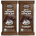 Missy J's Organic Carob Dark Delights Unsweetened Coffee Candy Bar 3 Oz 2 Pack | Vegan, Gluten and Caffeine Free, Healthy Substitute for Chocolate