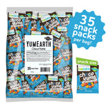 YumEarth Choco Yums Fun Size Vegan Milk Chocolate Candy - Bulk Bag of Dairy, Allergen and Dye Free Chocolate Candy Packs for Halloween - 35 Count