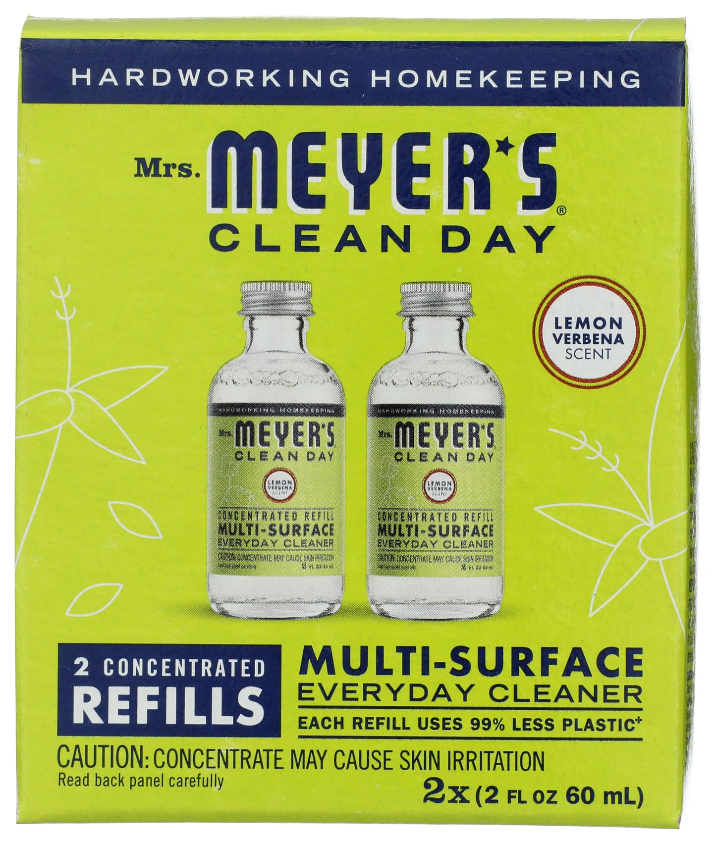 Mrs Meyer's Lemon Verbena Multi Surface Cleaner Refill, 4 FZ