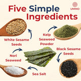 Umino Furikake Large 4.5 oz | Multi-Purpose Japanese Seasoning with Nori, Sesame & Sea Salt | USA Made, Additive & MSG Free