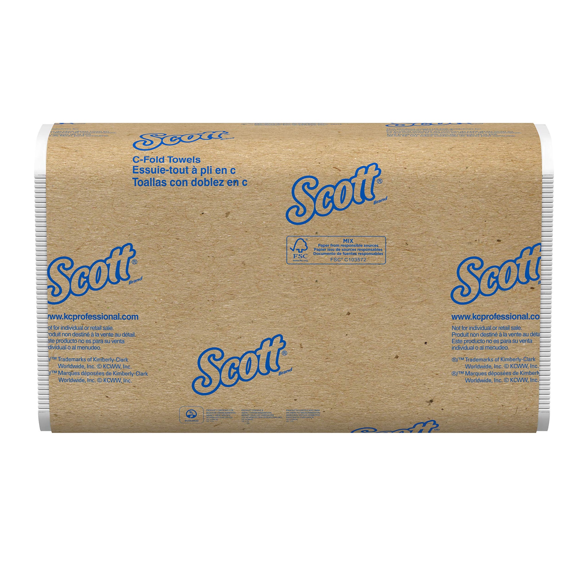 Scott C-Fold Hand Paper Towels - 150 Towels per Pack [Set of 9]