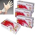 SunnyCare Vinyl Gloves Powder Free Food Service (Latex Nitrile Free) XL 4 Box/400pcs