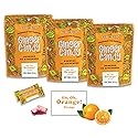 Gem Gem Ginger Candy Chewy Ginger Chews (Orange, 5.0oz, Pack of 3)