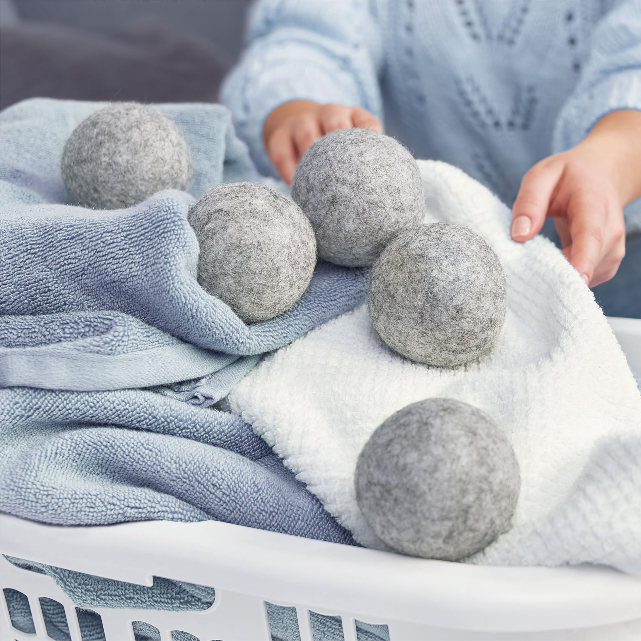 GLEENER Dryer Dots Fabric Softener | 100% New Zealand Wool | Extra large 3 pack | Grey (3)