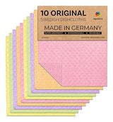 Aquasorb Swedish Dishcloths for Kitchen 10 Pack - Reusable Swedish Dish Cloths That Don't Smell, OEKO-TEX Certified Eco-Friendly Dish Cloths