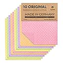 Aquasorb Swedish Dishcloths for Kitchen 10 Pack - Reusable Swedish Dish Cloths That Don't Smell, OEKO-TEX Certified Eco-Friendly Dish Cloths