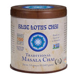 Blue Lotus Chai - Traditional Masala Chai - Makes 100 Cups - 3 Ounce Masala Spiced Chai Powder with Organic Spices - Instant Indian Tea No Steeping