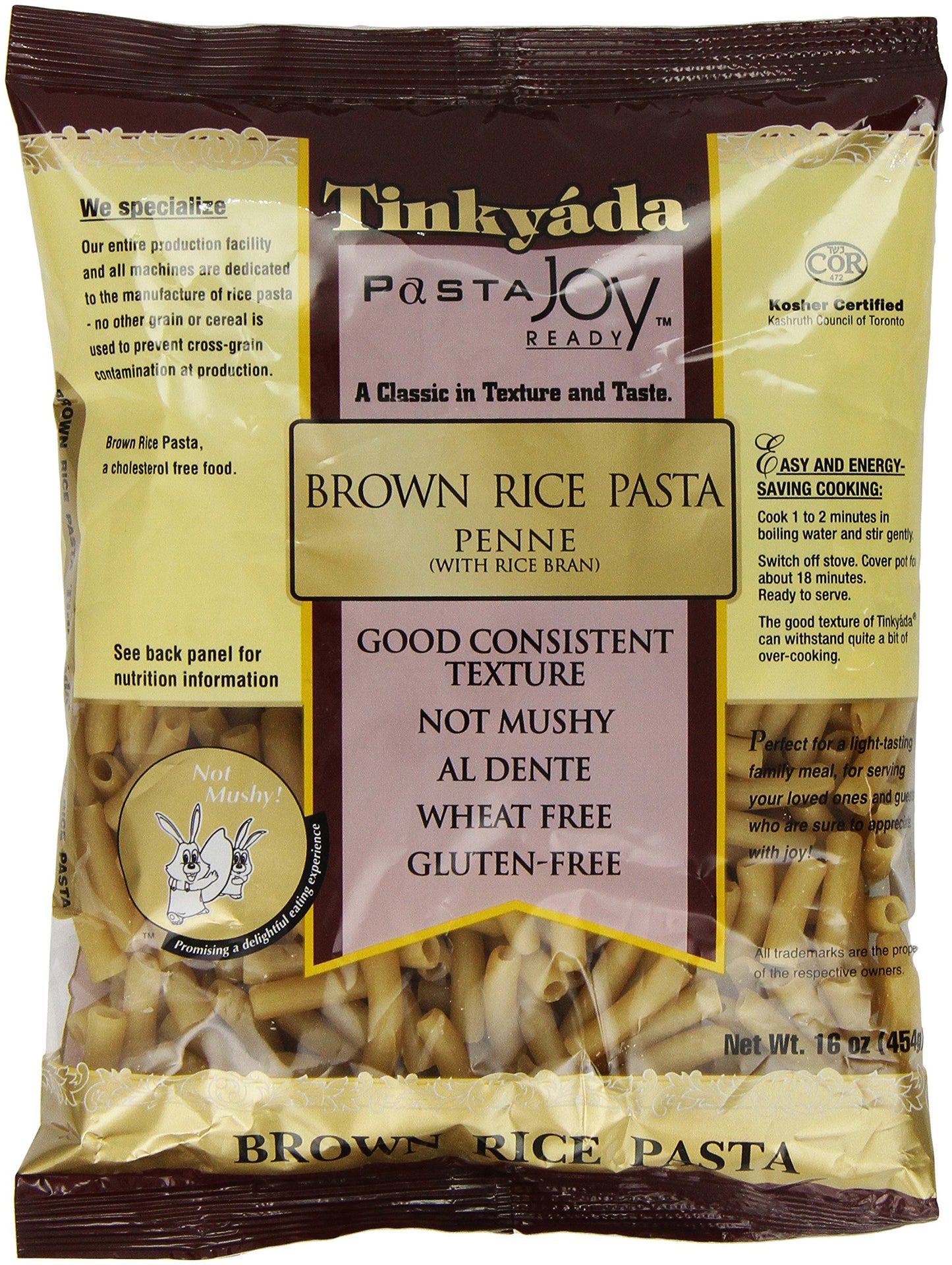 Tinkyada Brown Rice Pasta, Penne, 16 Ounce