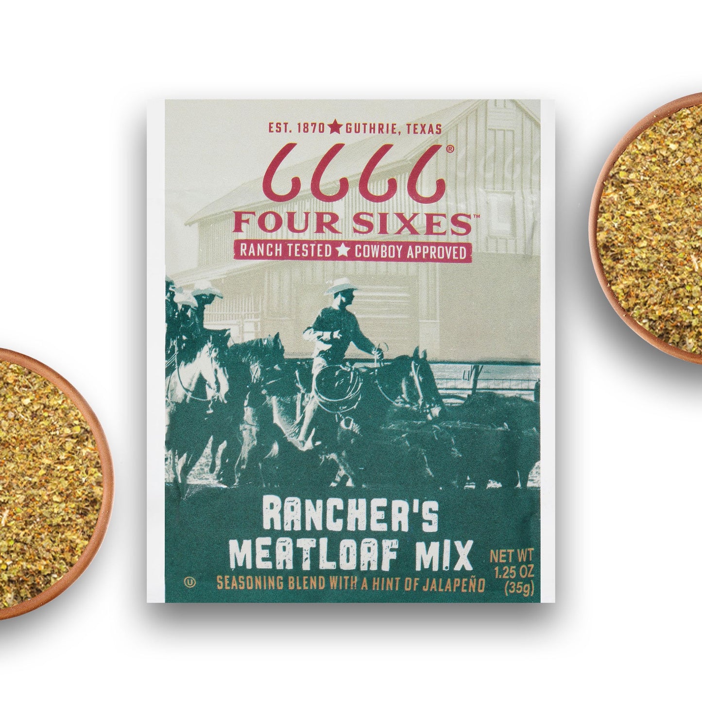 6666 Four Sixes Rancher's Meatloaf Seasoning Mix, 1.25 Ounce