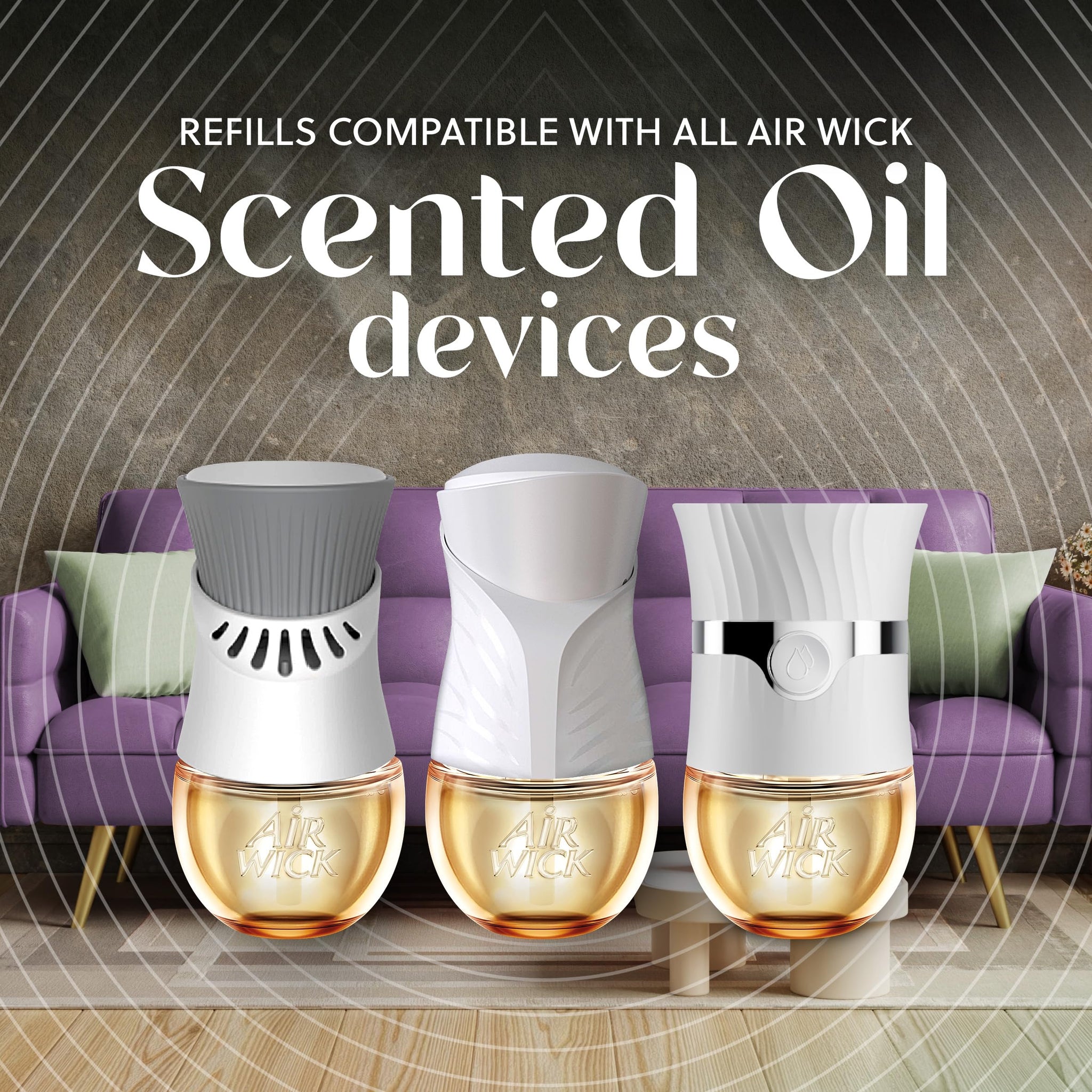 Air Wick Plug In Vibrant Scented Oil, Campfire + Winter Woods, Air Fresheners for Home Long Lasting,Home Room Fresheners,Air Freshener Plug In, House