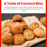 Macaroon Coconut - Premium Quality - Organic Macaroons - Delicious & Distinctive Coconut Yogurt Flavor - Yogurt Cookie - Tasty Dessert Treats (Pack