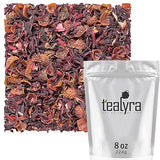 Tealyra - Hibiscus and Rosehips - Herbla Loose Leaf Tea - Health Tonic - Supports Healthy Blood Pressure - Caffeine-Free - Vitamins Rich - All Natural