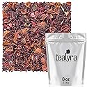 Tealyra - Hibiscus and Rosehips - Herbla Loose Leaf Tea - Health Tonic - Supports Healthy Blood Pressure - Caffeine-Free - Vitamins Rich - All Natural