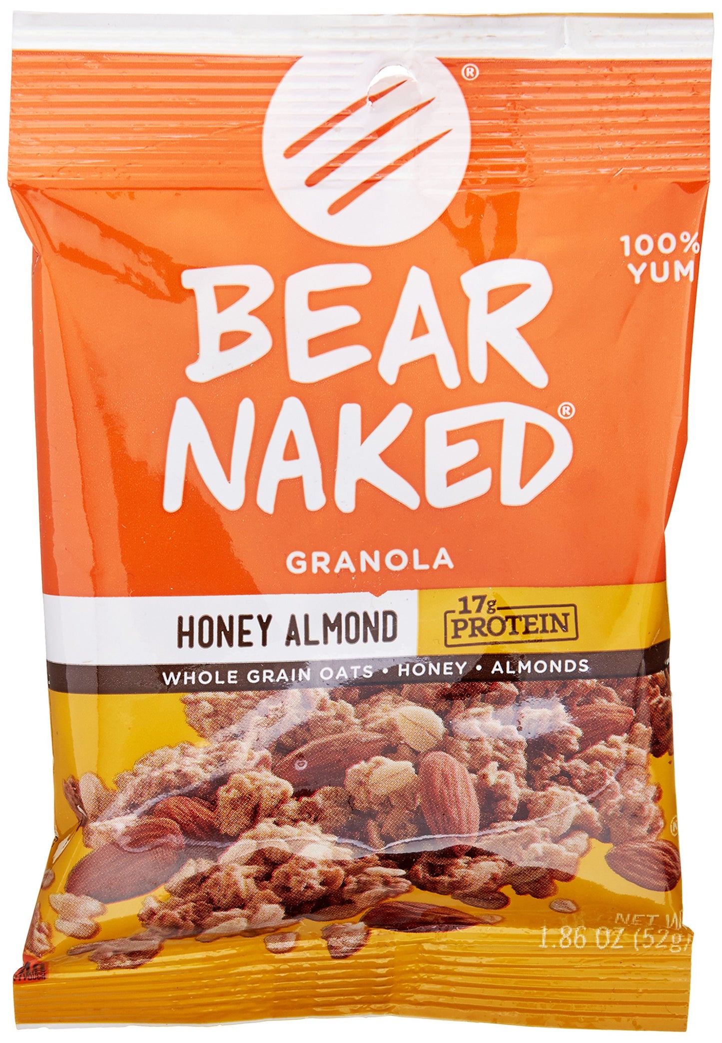 Kellogg's Bear Naked Granola, Honey Almond Protein, 14.88 Ounce (Pack of 32)