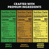 Steven Raichlen's Project Smoke BBQ Sauce Gift Set - 3 Pack Gourmet Barbecue Variety (Spicy Apple, Smoky Mustard, Lemon Brown Sugar) - Premium