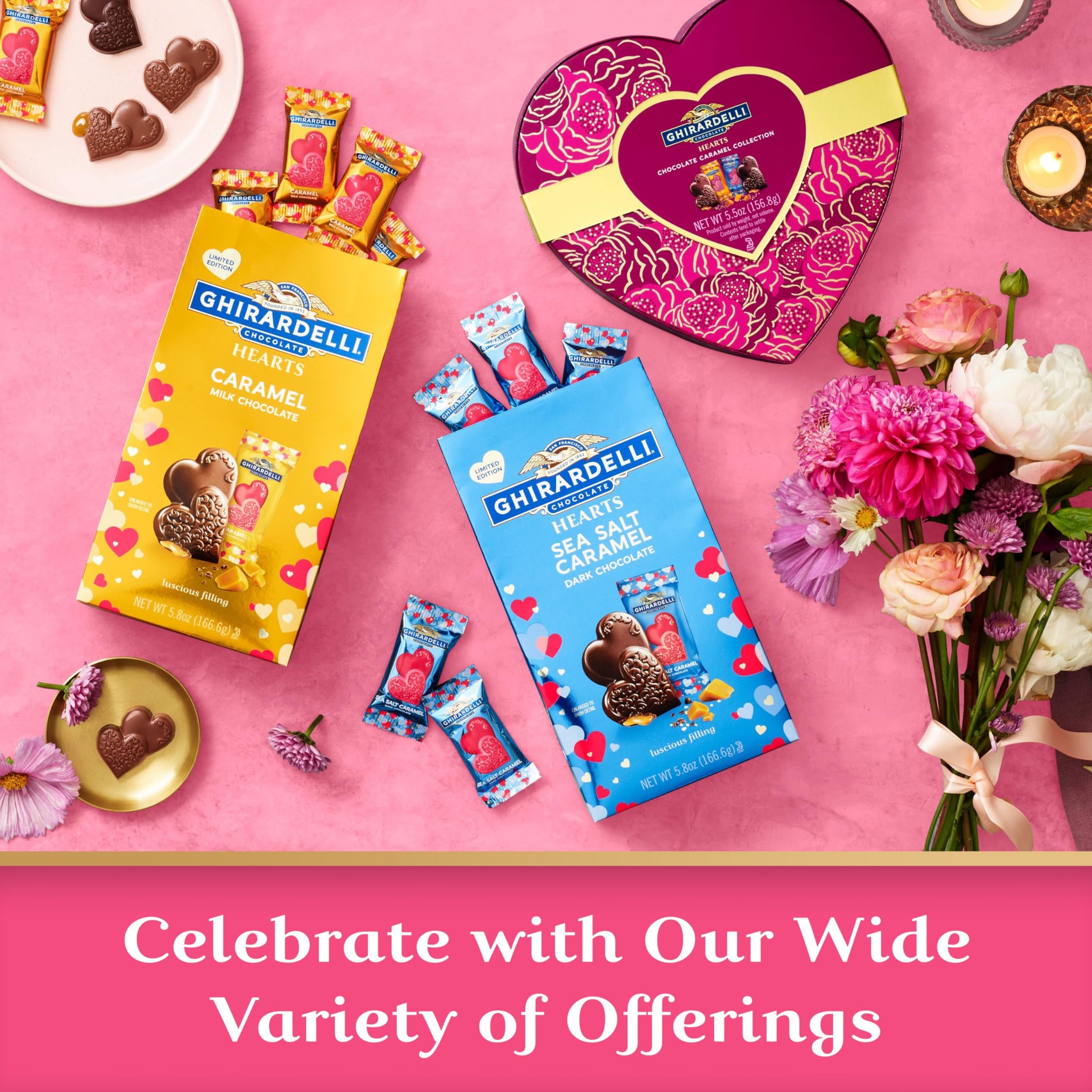 GHIRARDELLI Sweet Hearts Premium Chocolate Truffle Assortment Gift, 4.4 oz