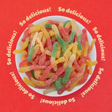 Sour Gummy Worms Candy | 2-Pound Bag | Assorted Fruit Flavored Chewy Candy | Bulk Sour Gummies for Snacking, Party Favors, Goodie Bags, and Dessert
