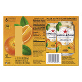 Sanpellegrino, Orange Italian Sparkling Drinks, 11.15 Fl Oz Cans, 6 Pack