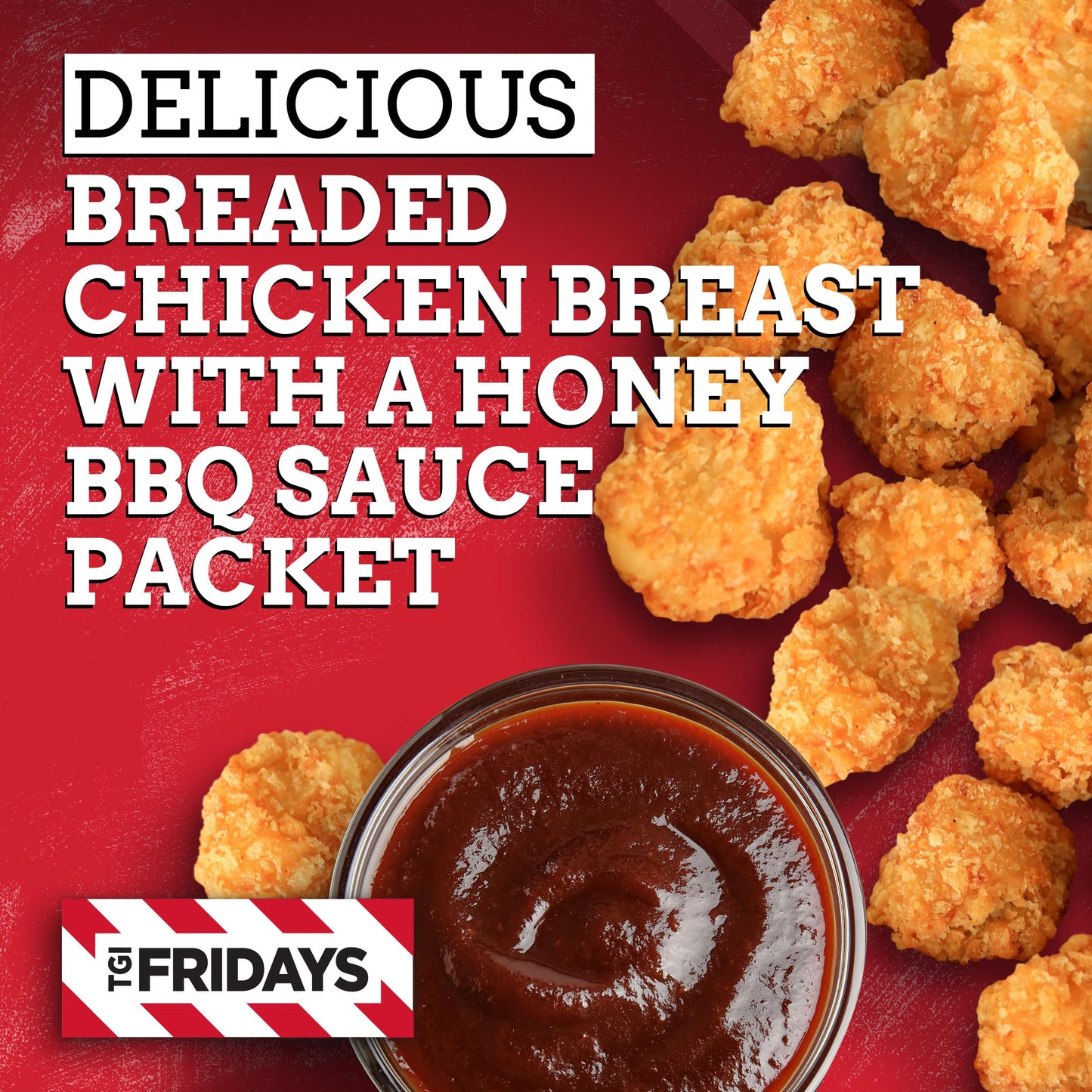 TGI Fridays Honey BBQ Boneless Chicken Bites Frozen Snacks, 15 oz Box
