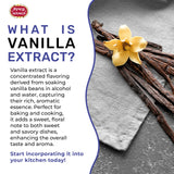 Spicy World Pure Vanilla Extract 4oz - 100% Real Vanilla Extract - Made from Grade B Vanilla Beans - For Cooking, Drinks & Desserts - 100% Vegan