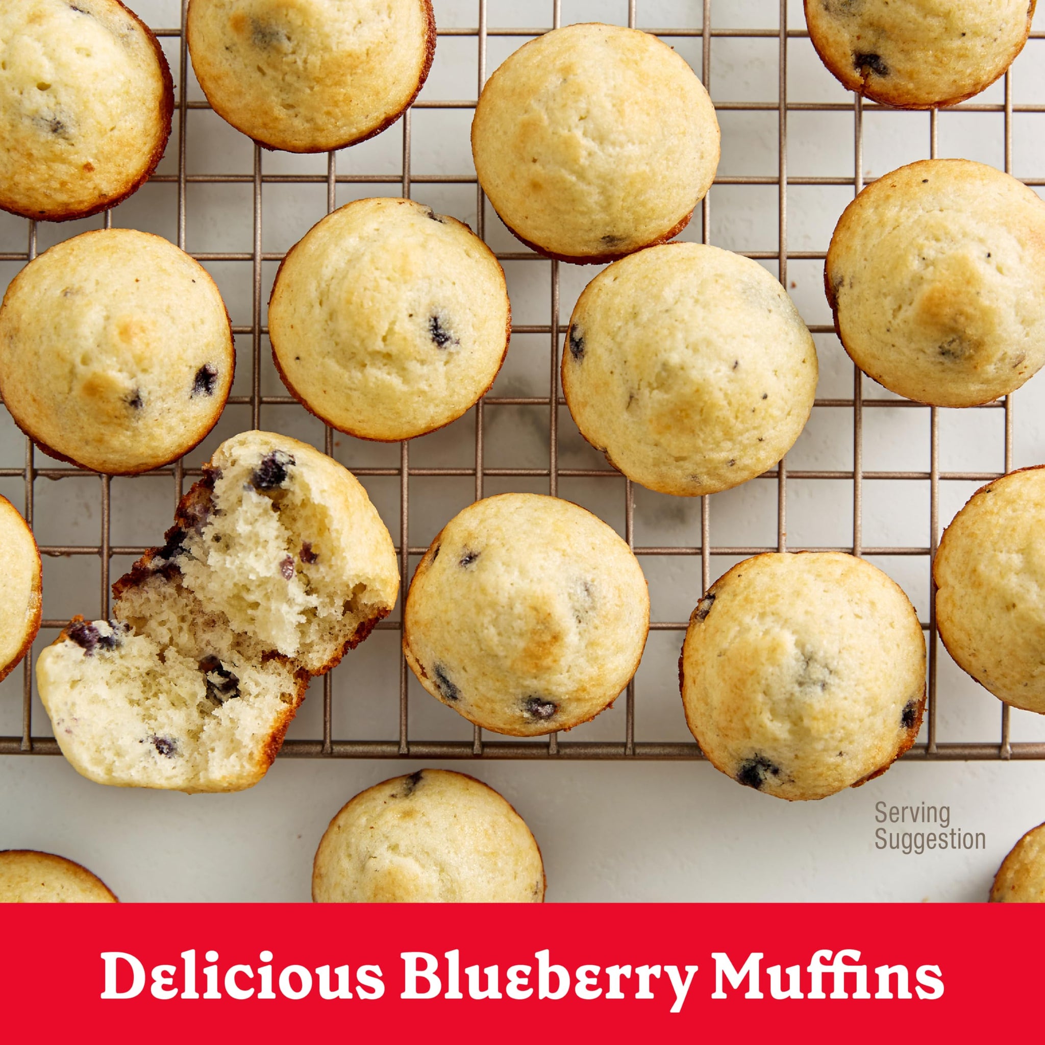 Betty Crocker Wild Blueberry Muffin and Quick Bread Mix, Wild Maine Blueberries Inside, 16.9 oz