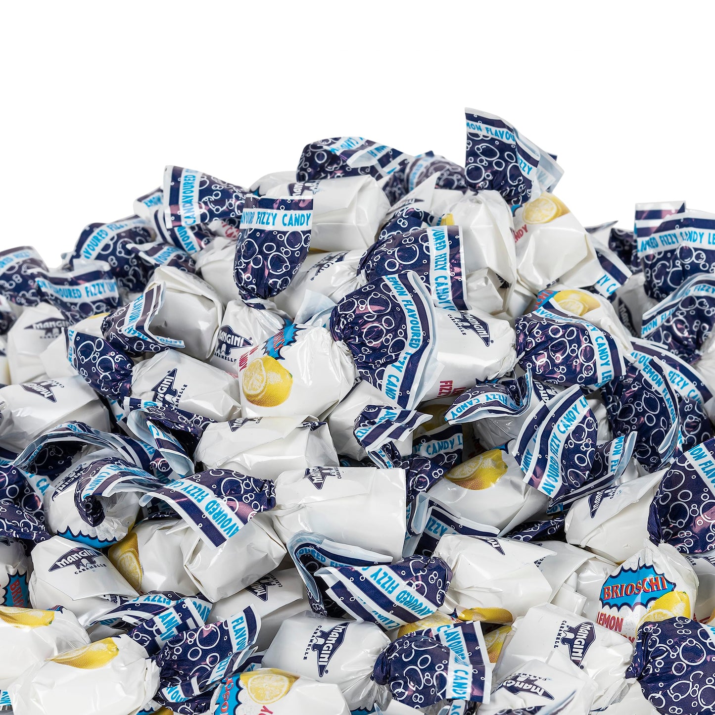 Brioschi Lemon Flavored Effervescent Fizzy Digestive Italian Candies, 5.29 oz (Pack of 3) bags