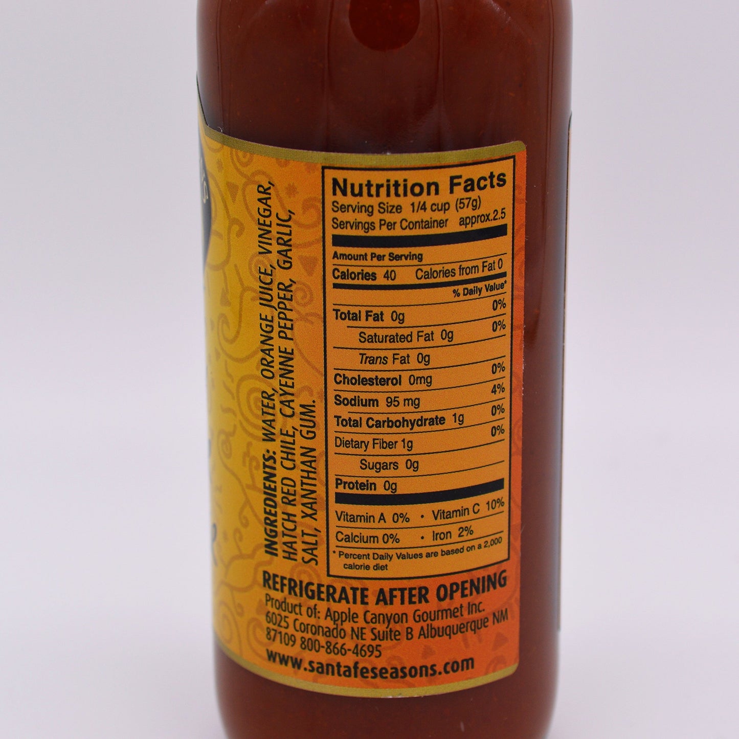 Santa Fe Seasons Red Chile Hot Sauce, 5 OZ
