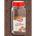 Bakers Choice Chocolate Sprinkles for Ice Cream Toppings - Chocolate Jimmies Sprinkles for Baking - Dairy Free, Kosher 10 oz.