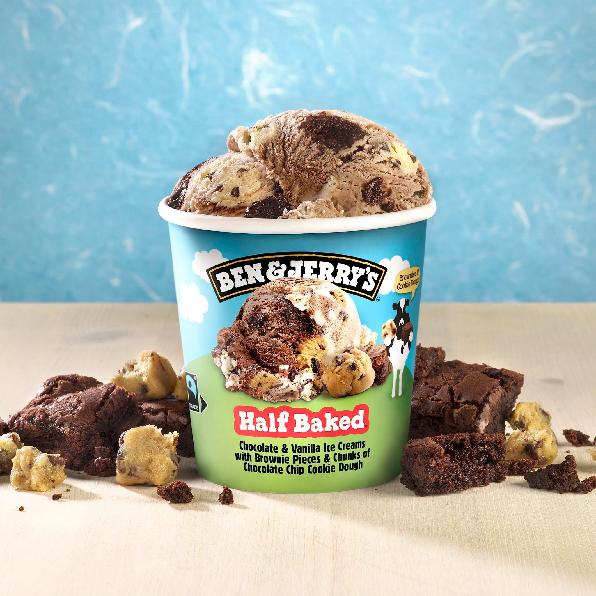 Ben & Jerry's Half Baked Chocolate and Vanilla Ice Cream 16 oz