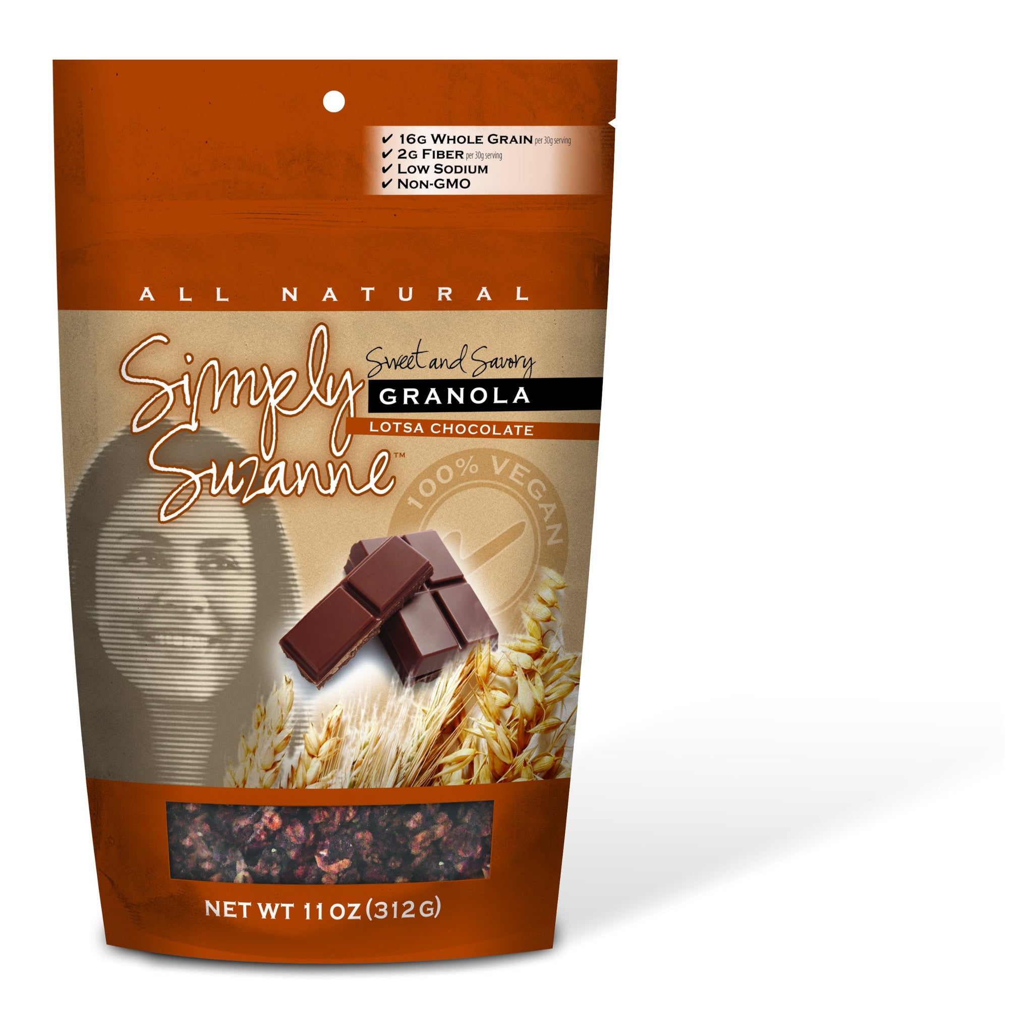 Simply Suzanne Granola, Lotsa Chocolate, 12 Ounce
