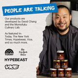 Momofuku Umami Essentials Starter Pack by David Chang, Original Chili Crunch, Soy Sauce, and Savory Salt, Chef Made for Easy at Home Cooking, Extra