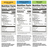 Dewey's Bakery Meyer Lemon, Key Lime and Vanilla Moravian Cookie Thin Variety Pack, Bakery Fresh with Real Simple Ingredients, Low Calorie Snack, No
