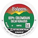Folgers 100% Colombian Decaf Medium Roast Coffee, 12 Keurig K-Cup Pods
