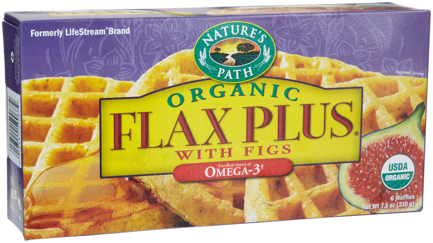 Nature's Path, Flax Plus Fig Waffles, 6 ct, 7.5 oz (Frozen)