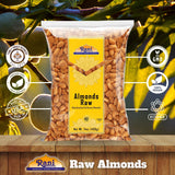 Rani Almonds, Raw Whole With Skin (uncooked, unsalted) 14oz (400g) ~ All Natural | Vegan | Gluten Friendly | Kosher | Fresh Product of USA ~