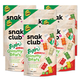 Snak Club Gummy Bears, Tajin Chili & Lime Sweet and Spicy Gummy Candy, Mild in Heat Bold in Flavor, Low-Fat, Vegan, Gluten-Free Snack, 9 oz Large