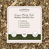 Starwest Botanicals Organic Mugwort Herb - Dried Loose Leaf Herb for Tea & Culinary Use, Cut & Sifted, Certified Kosher, Non-GMO - Bulk 1 lb Bag