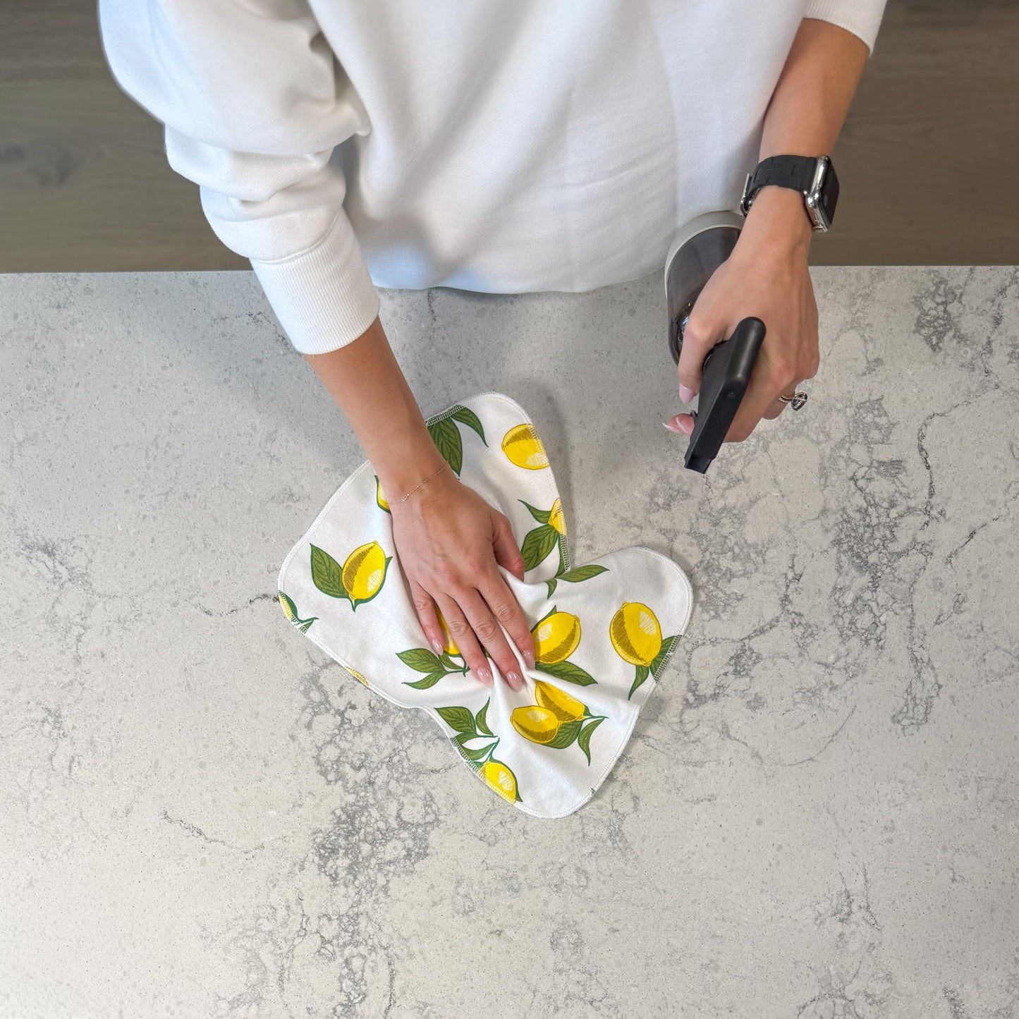 Earthly Co. Reusable Paper Towels - 10 Pack - Roll of Washable Cotton Cloth Paper Towels - Paperless Reusable Napkins Cloth Washable - Absorbent +