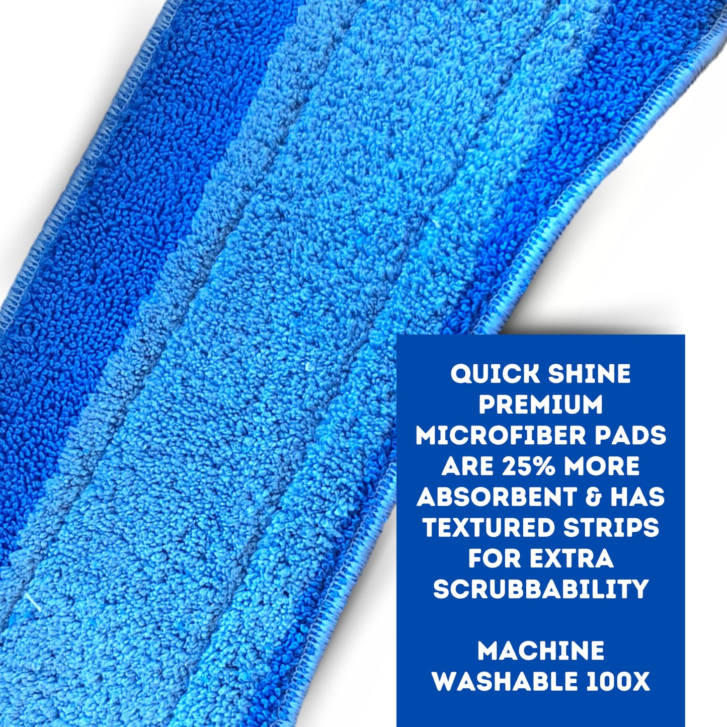 Quick Shine Spray Mop Kit with 3 Reusable Mop Pads & 1 Safer Choice Multi-Surface Floor Cleaner 16oz | Quick & Easy Cleaning | No Batteries Required |