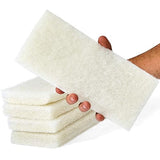Non-Scratch, Super Long-Lasting Scrubbing Pad 5 pk, 10x4.5in. Best Reusable Multipurpose Scouring Sponge for Home Surfaces. Perfect Pro Grade