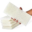 Non-Scratch, Super Long-Lasting Scrubbing Pad 5 pk, 10x4.5in. Best Reusable Multipurpose Scouring Sponge for Home Surfaces. Perfect Pro Grade