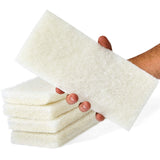 Non-Scratch, Super Long-Lasting Scrubbing Pad 5 pk, 10x4.5in. Best Reusable Multipurpose Scouring Sponge for Home Surfaces. Perfect Pro Grade