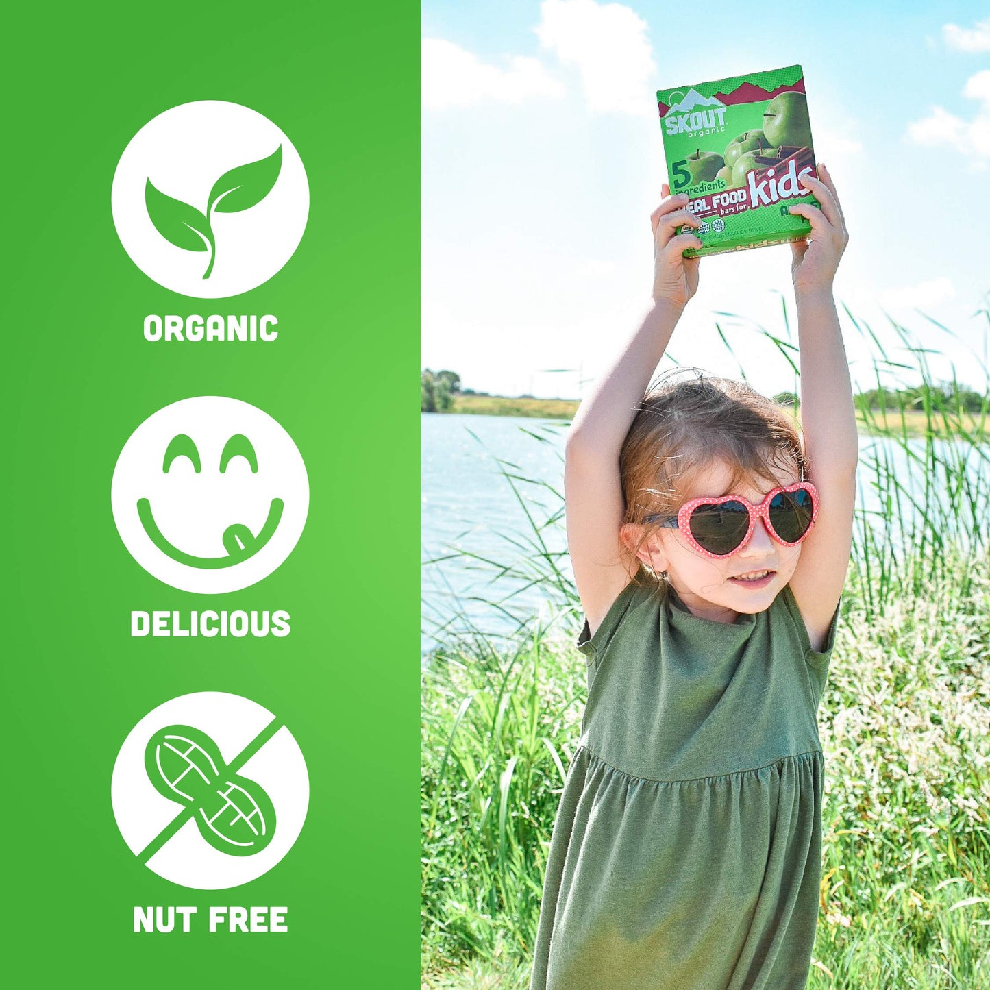 Skout Organic Applie Pie Kids Bars, 5.1 OZ