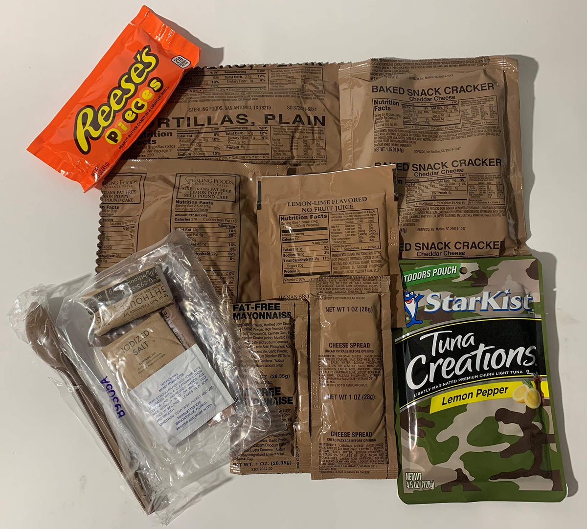 Ammo Can Man MRE/Flag Pack, A Case, Menu 1-12