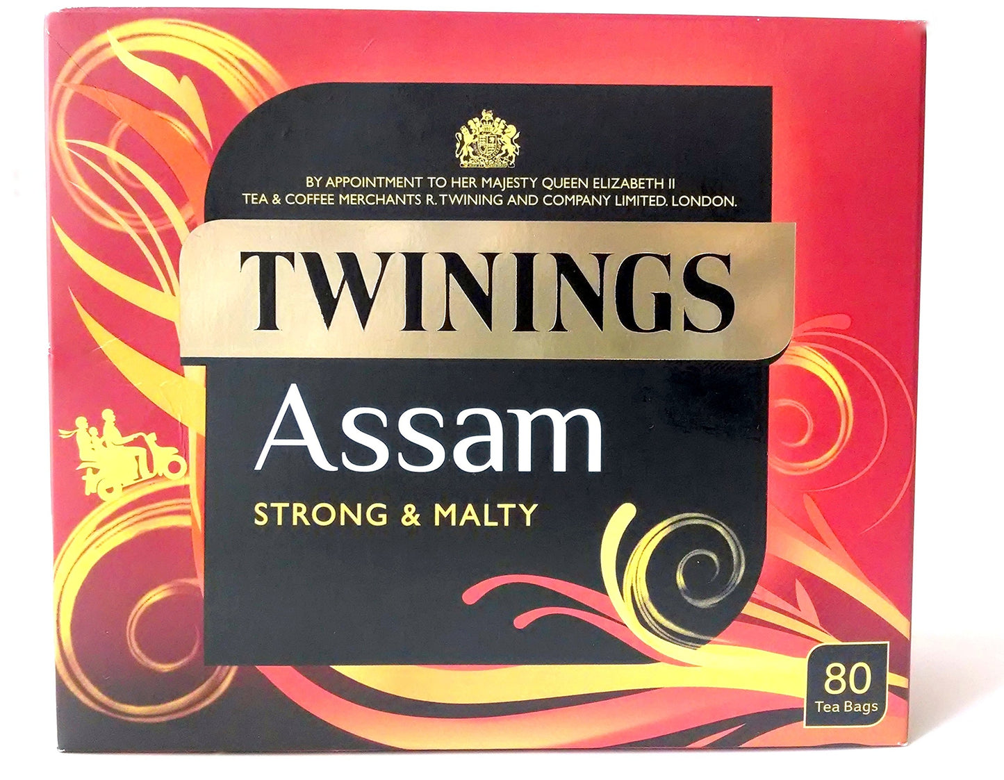Twinings Assam Strong & Malty 100% Black Tea, 80 Tea Bags, 200g (Pack of 3)