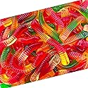 Gummy Worms Candy | 1 Pound Bag | Assorted Fruit Flavored | Fun Gummies with Chewy Texture | Gummi Worms for Parties, Snacking & Buffets | Strawberry