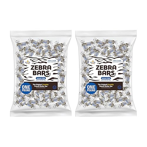 Atkinson's Sugar Free Peanut Butter Bars Crunchy Crispy Candy 2 lb Bag