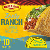 Old El Paso Stand 'N Stuff Taco Shells, Zesty Ranch, Gluten Free Crunchy Corn Taco Shells, 10 Ct, 5.4 oz